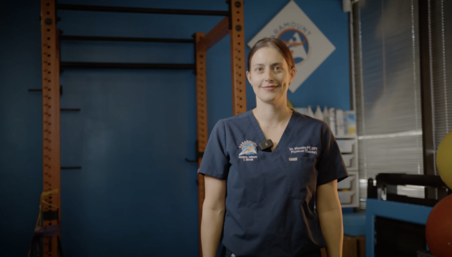 commercial video was created for a physical therapy